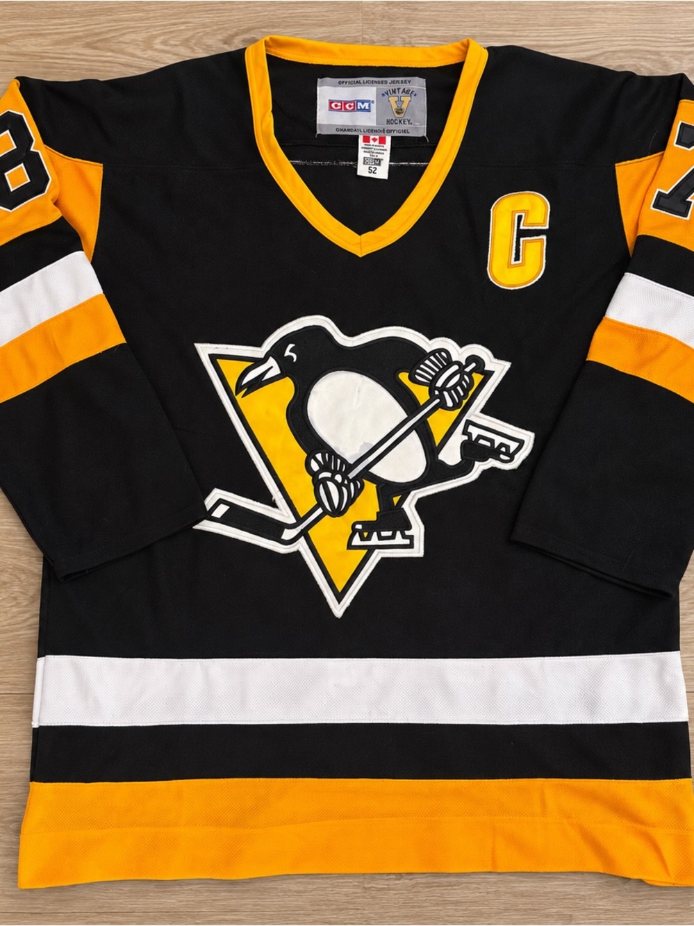 Vintage CCM Sidney Crosby #87 Pittsburgh Penguins Jersey Size 52 Made in Canada